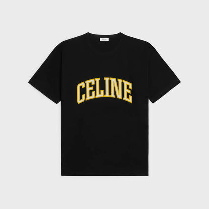 Celine loose T-shirt Black Gold