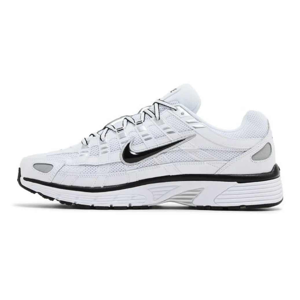 Nike P6000 White Metallic Silver Black
