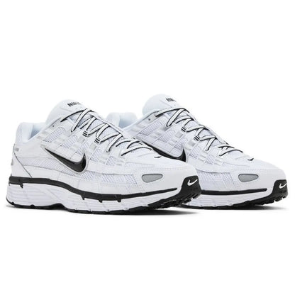 Nike P6000 White Metallic Silver Black