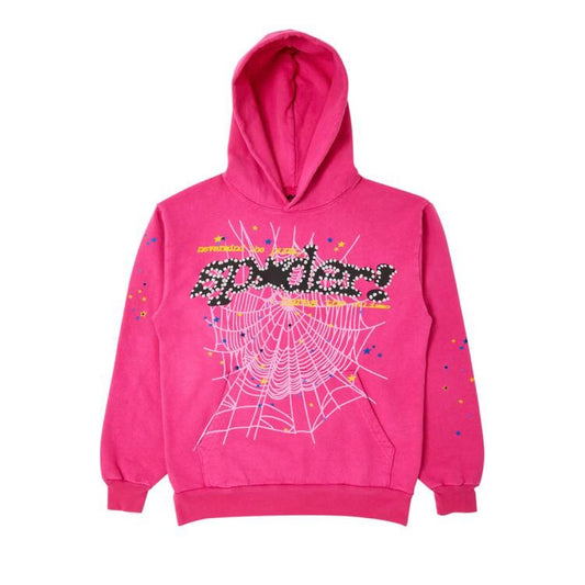 Sp5der P*nk V2 Hoodie 'Pink'